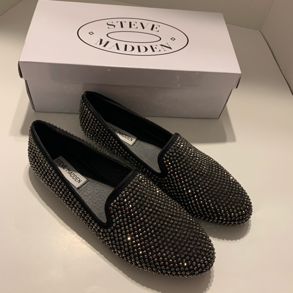 Steve Madden Conncord black flats